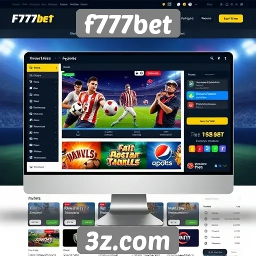 interface do site f777bet é fácil de navegar
